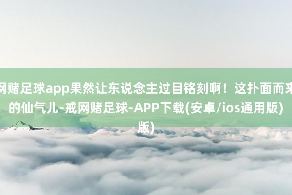 网赌足球app果然让东说念主过目铭刻啊！这扑面而来的仙气儿-戒网赌足球-APP下载(安卓/ios通用版)